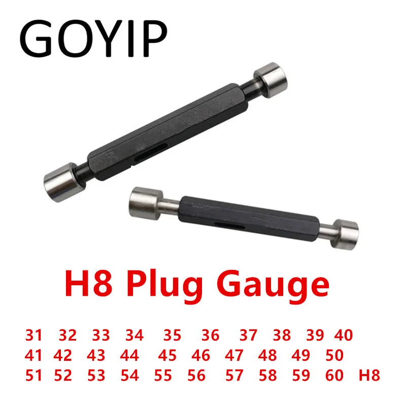 

31 32 34 35 37 38 39 40 41 42 45 46 47 49 50 51 52 54 56 58 59 60 H8 Smooth Plug Gauge GO NO-GO Gage Support Customization