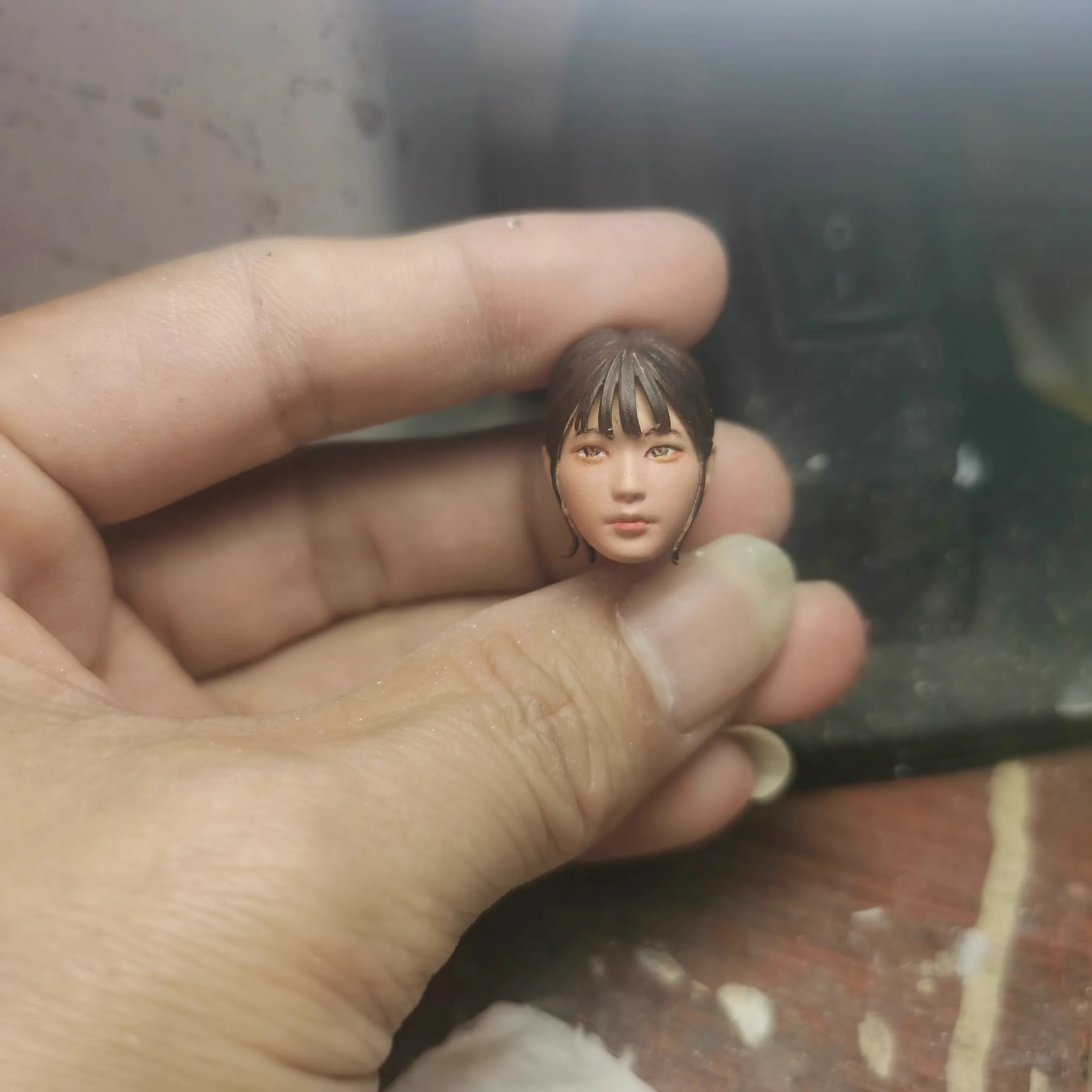 

1/12 Female Soldier Elegant Beautiful Girl Head Carving Sculpture Model Toy Accessories Fit 6'' Action Figure Body In Stock