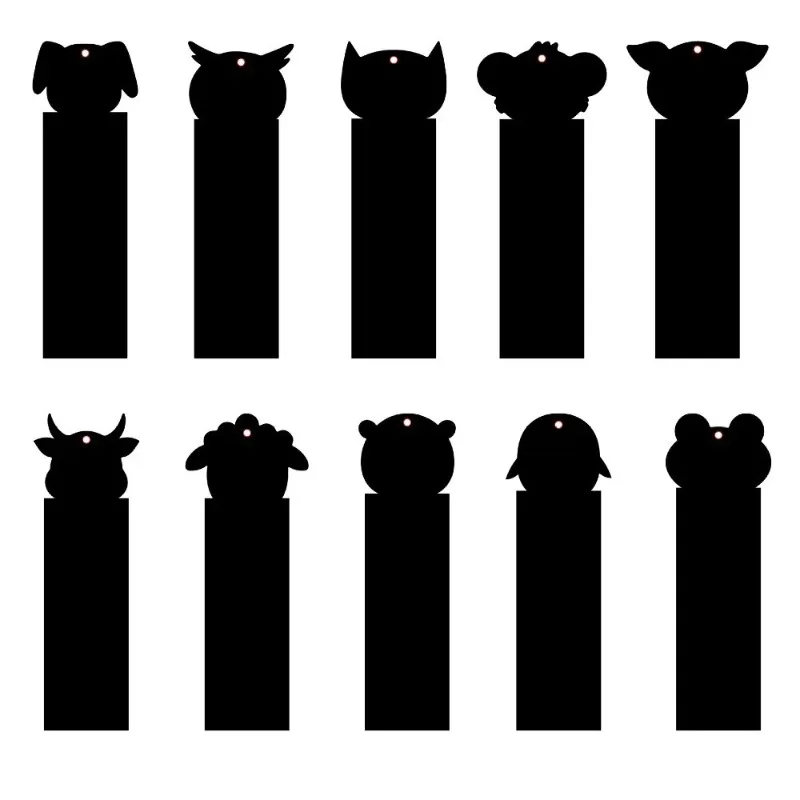 12 SZT. Nowe zakładki do książek z motywem zwierząt, papier do rysowania ścieralnymi pisakami, magiczne rysowanie ścieralnymi pisakami, książka do malowania dla dzieci, kreatywne kartki, zabawka edukacyjna z narzędziami