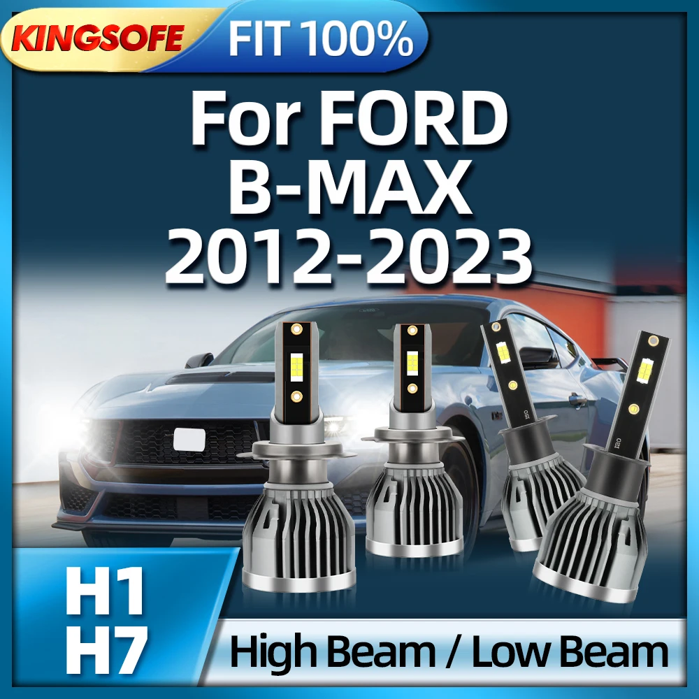 

KINGSOFE 26000lm 6000k Car LED Headlight H7 H1 Light For FORD B-MAX 2012 2013 2014 2015 2016 2017 2018 2019 2020 2021 2022 2023