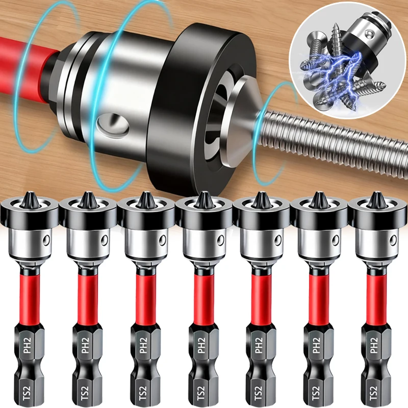 المغناطيسي تحديد المواقع مفك بت PH2 دفعة رئيس المفكات مثقاب الخشب ل الجصي دريوال المسمار بت أدوات الحفر #1