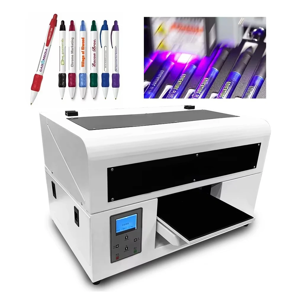 مصنع بيع A4 6 ألوان مسطحة الأشعة فوق البنفسجية InkJet جراب هاتف طابعة تصميم مخصص الأشعة فوق البنفسجية LED علاج آلة الطباعة DIY