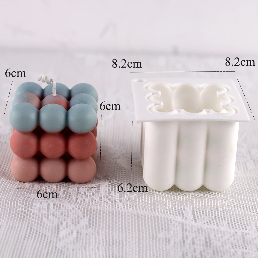 Xidmold Moule à bougie en silicone, pilier de fleur vintage, qualité