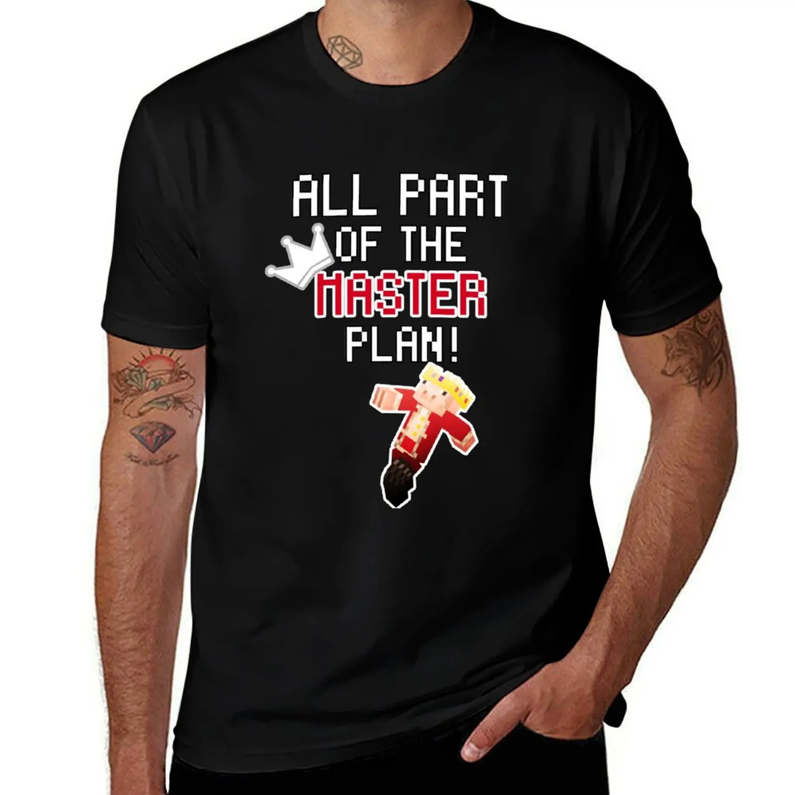 

Technoblade ALL PART OF THE MASTER PLAN! T-Shirt Classic Crew Neck Cotton T-Shirt