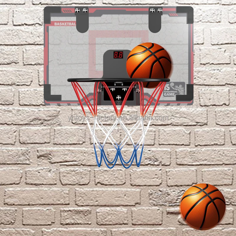 Schede posteriori per ventilatori pieghevoli per canestro da basket al dettaglio per adolescenti, adulti, canestro da basket, mini canestro con tabellone segnapunti elettronico