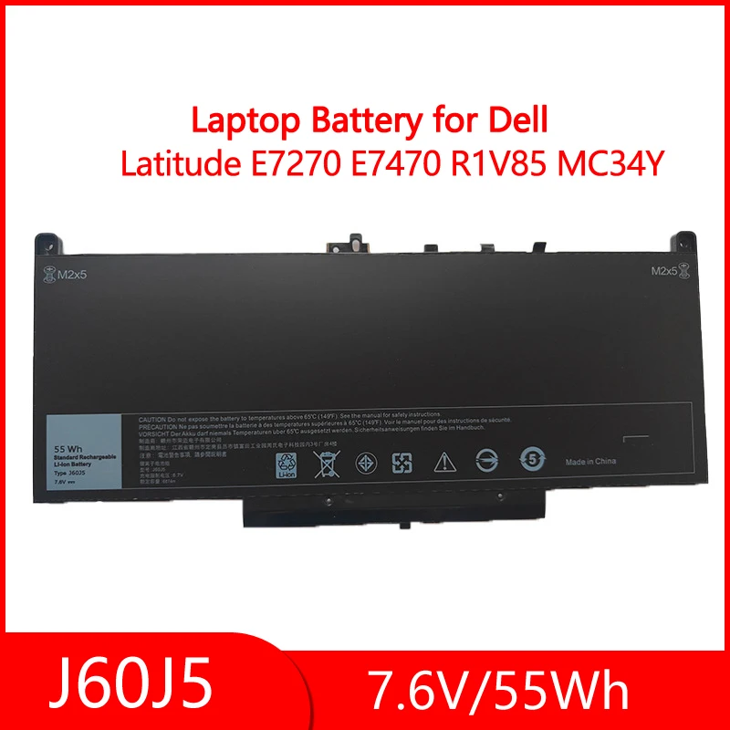 

J60J5 Battery for Dell Latitude 7470 7270 Laptop Battery 1W2Y2 0MC34Y MC34Y R1V85 242WD GG4FM WYWJ2 451-BBSX BBSY E7470 E7270