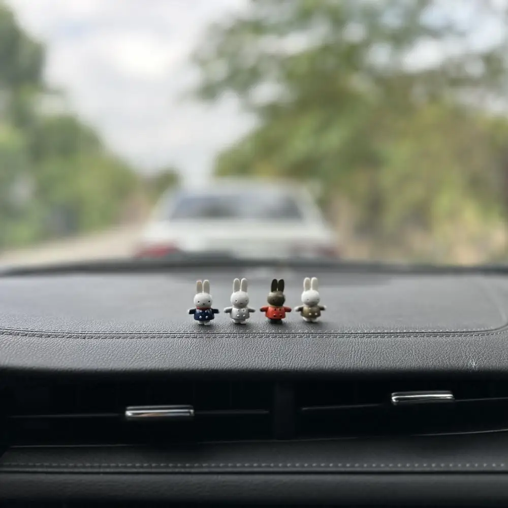 Cute Miffy Car Center Console Ornament The Miffy Rabbit Figurine Is The First Gift for Decorating The Car's Outlet