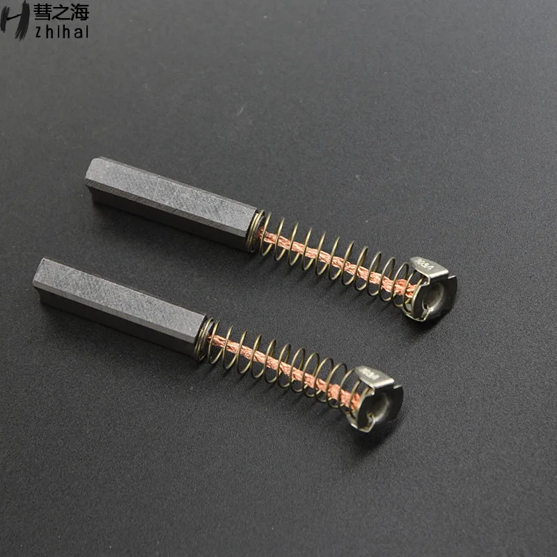 

10PC J201 medium copper copper material carbon brush 6 *10 *30 DC motor spring carbon brush wear-resistant support customization