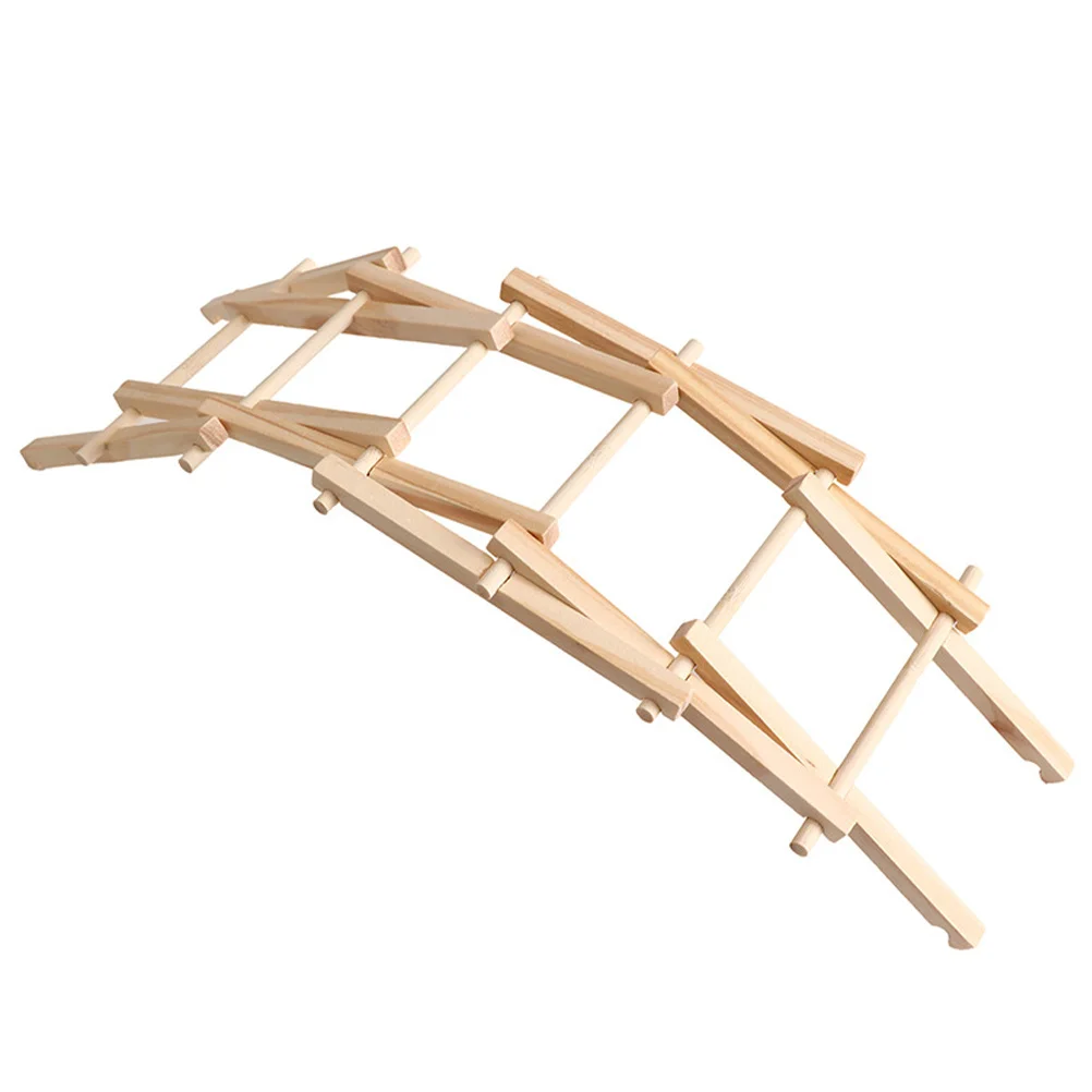

1 set 1 Set Of Science Learning Kit Wooden Arch Bridge For Kids Diy Assembly Educational Arch Bridge Wood Craft Desktop Science