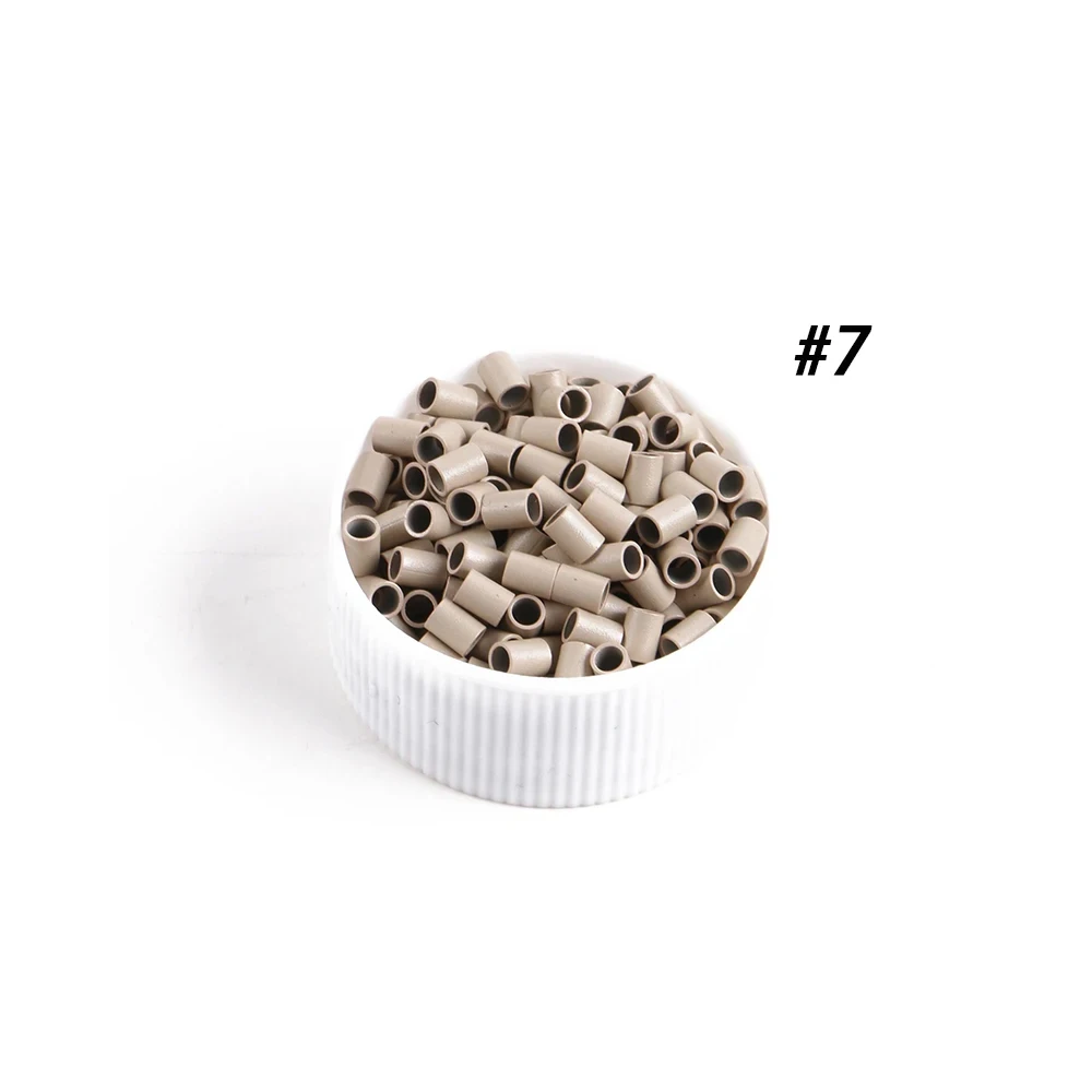 Micro Locks Ring Euro Easily Locks 1000pcs Copper Micro Ring mini locks links 3.0x2.4x5.0mm Straight Micro Beads for I TIP hair view 5