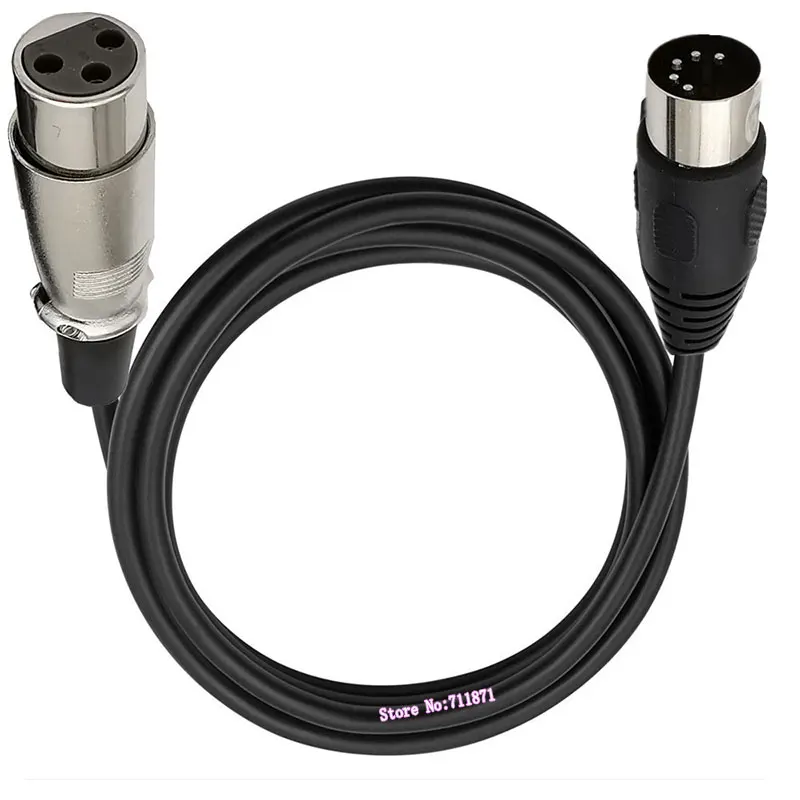 5Pin DIN Male 3Pin XLR CANNON Male Female Audio Cable LIne 5 needle 5P MIDI to 3P XLR Female Male Audio Cord Wire 5P DiN 3P XLR