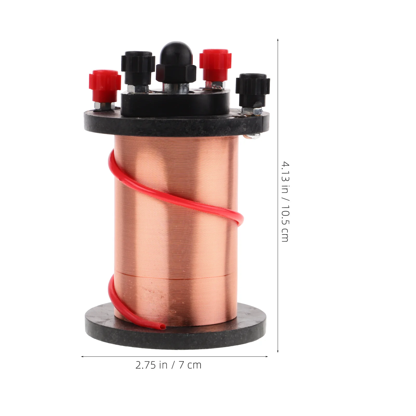 Cewka elektromagnetyczna do eksperymentów fizycznych, wytrzymały materiał miedziany, solidny solenoid do celów edukacyjnych, idealny do elektromagnetyki.