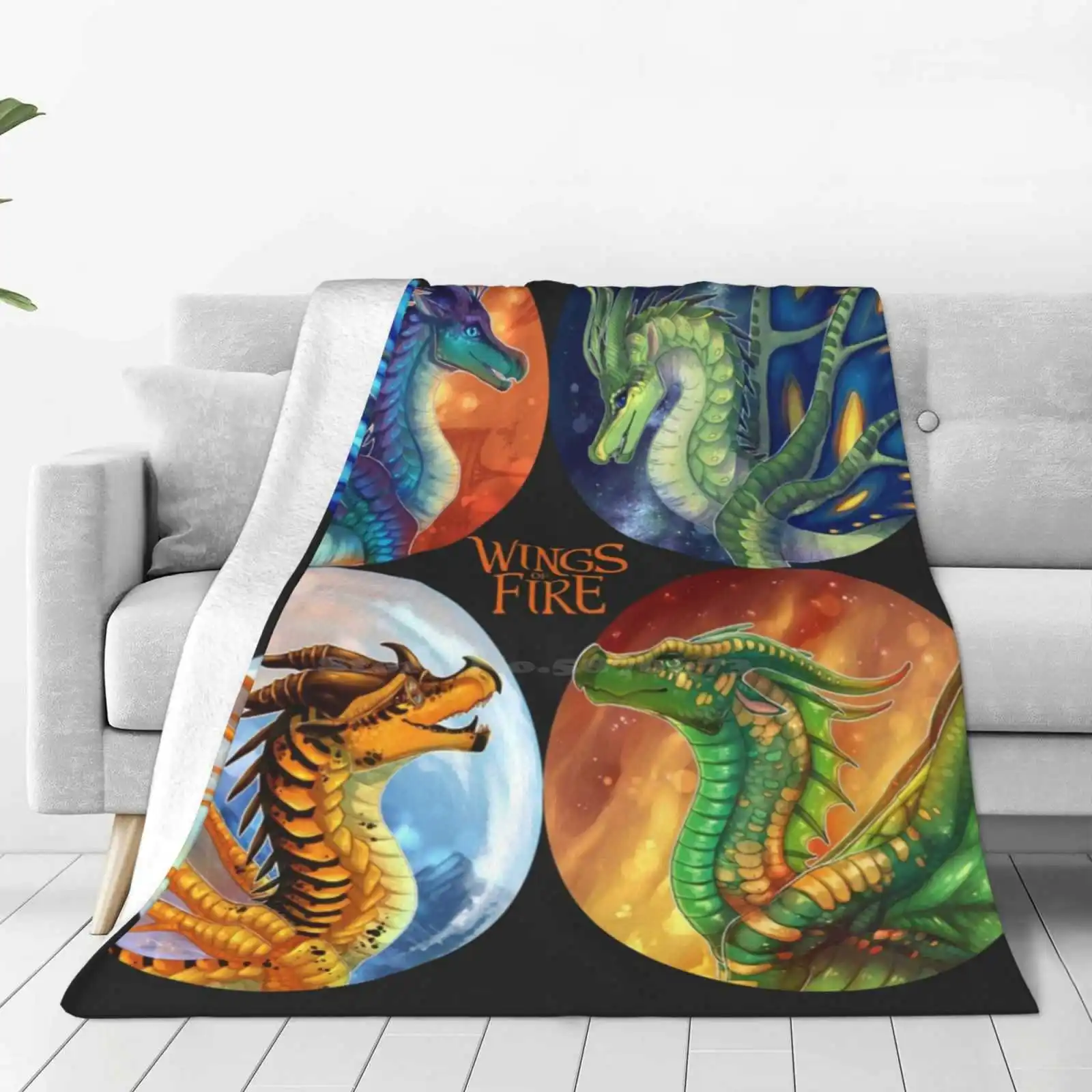 Wings Of Fire-Heroes Of The Lost Continent Four Seasons Comfortable Warm Soft Throw Blanket Wings Of Fire Wof Tui T Sutherland