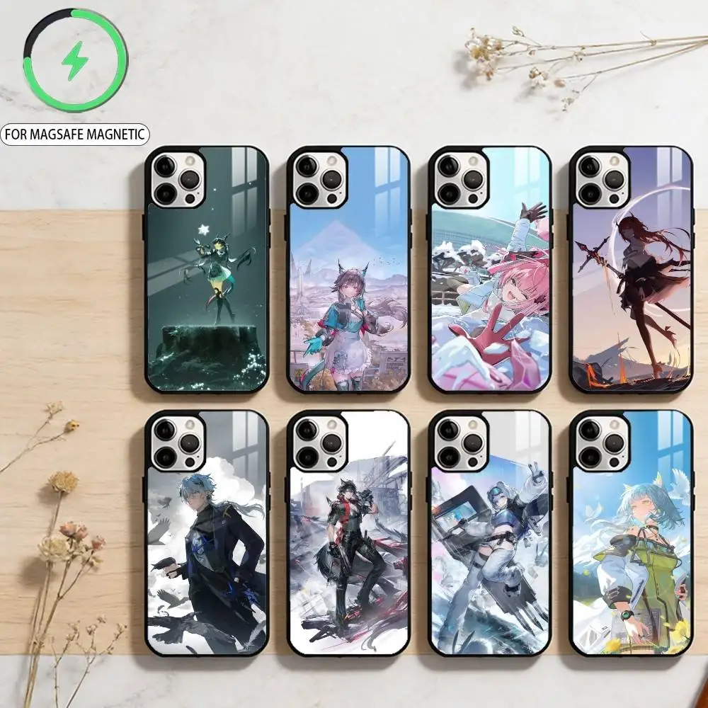 

G-Game Arknight E-Enfield Phone Case For iPhone17,16,15,14,13,12,11 Plus,Pro Max Magnetic For Magsafe Wireless Charging