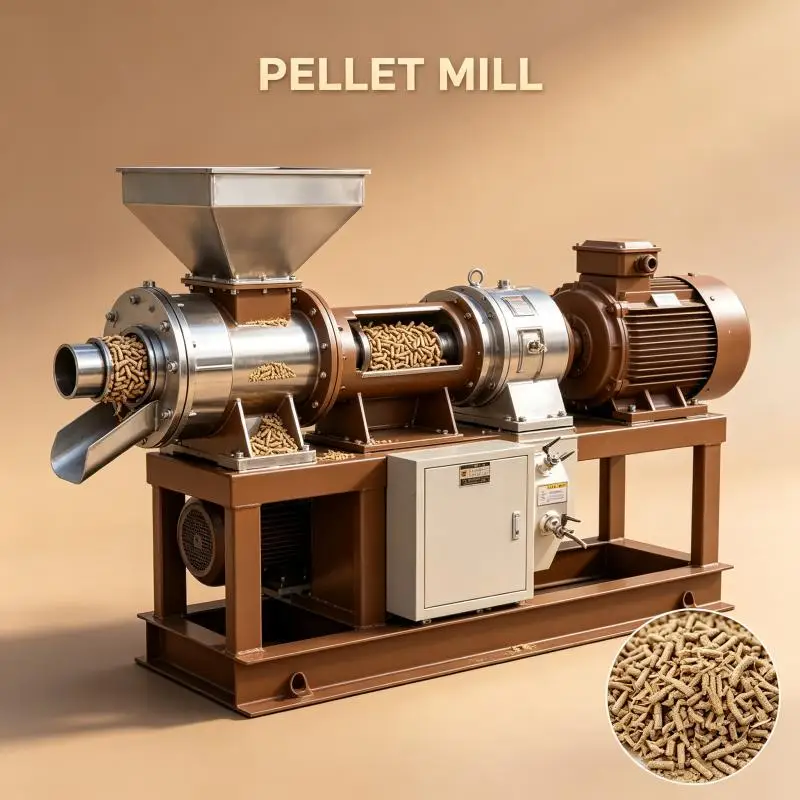 Commercial Ring Die Pellet Machine High Efficiency Biomass Pellet Mill Wood Sawdust Straw Feed Production