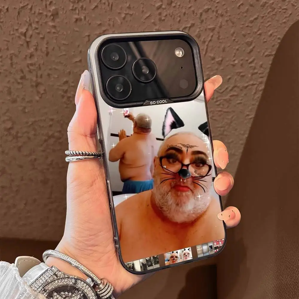 Custodia per telefono divertente Ugly Man Girl per iPhone 17,16,15,14,13,12,11,Pro,Max,Plus,E,Air,Mini Cover in Tpu nera