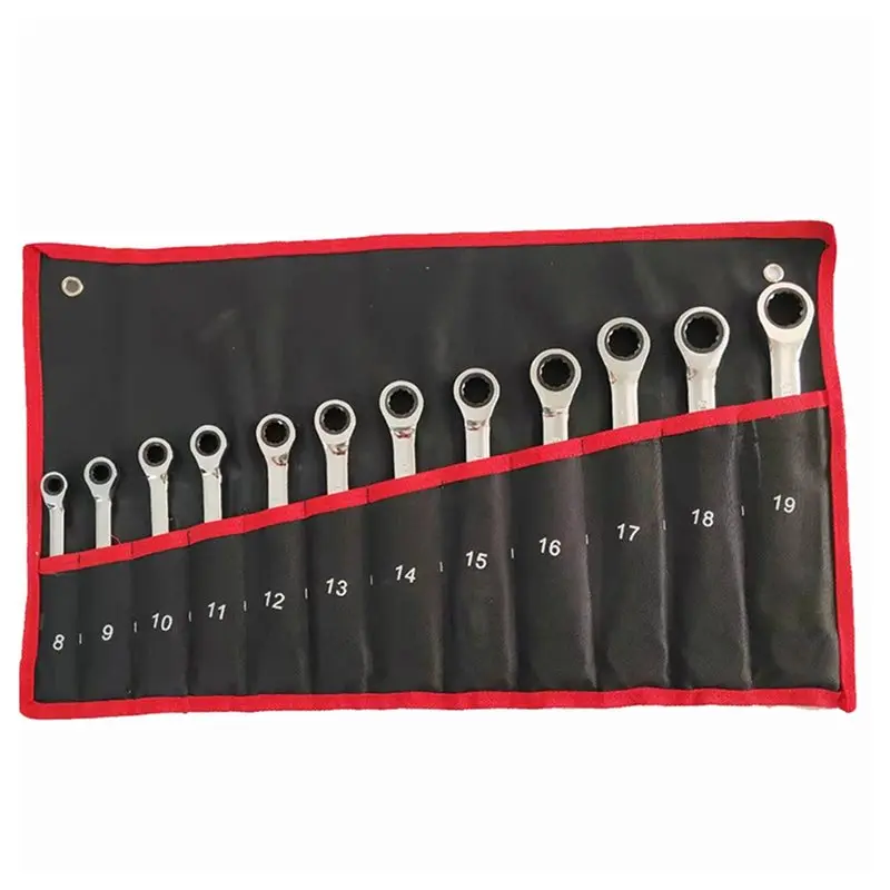 

B84B-Ratchet Combination Metric Wrench Set,Auto Repair Kit Hand Tools Torque Gear Socket Nut Key Set