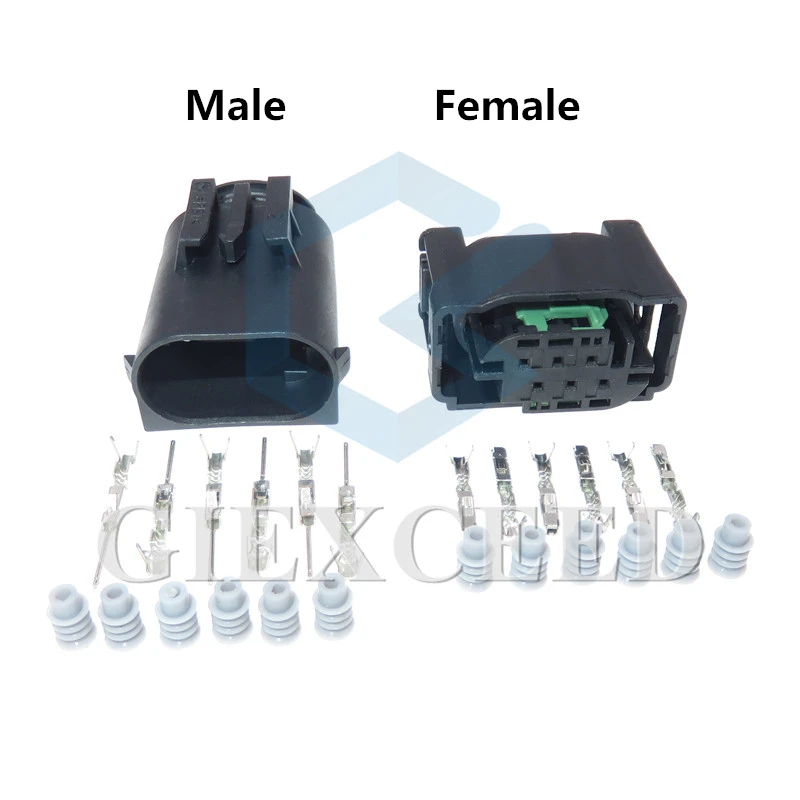 6 Pin 1-967616-1 7M0 973 119 Female Male Accelerator Pedal Plug For BENZ BMW Throttle Valve Sensor Socket AC Assembly Connector