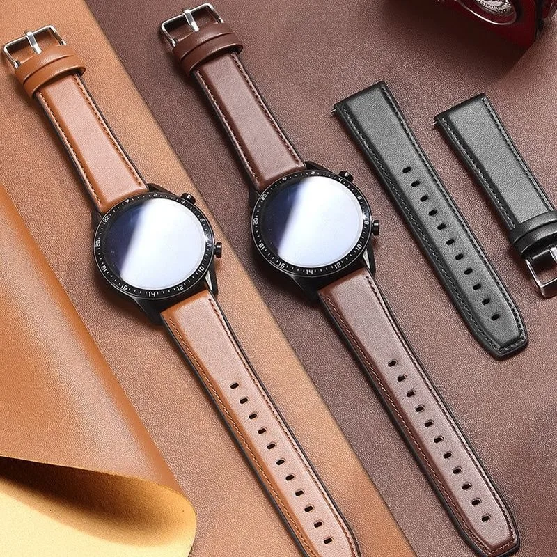 Luxury Strap for OPPO watch 4PRO X OnePlus Watch 2 Silicone Genuine Leather WatchBand for CMF by Nothing Watch Pro 2 Belt