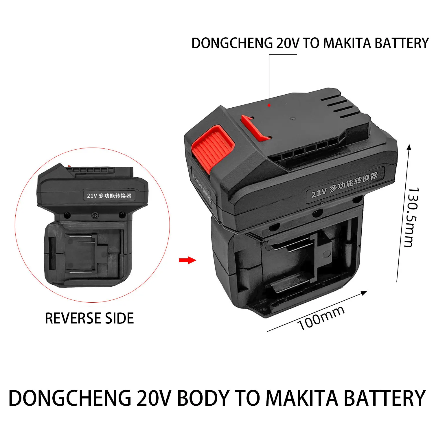 Double your tool's battery capacity and increase your productivity with our reliable Tosei body to Makita battery converter