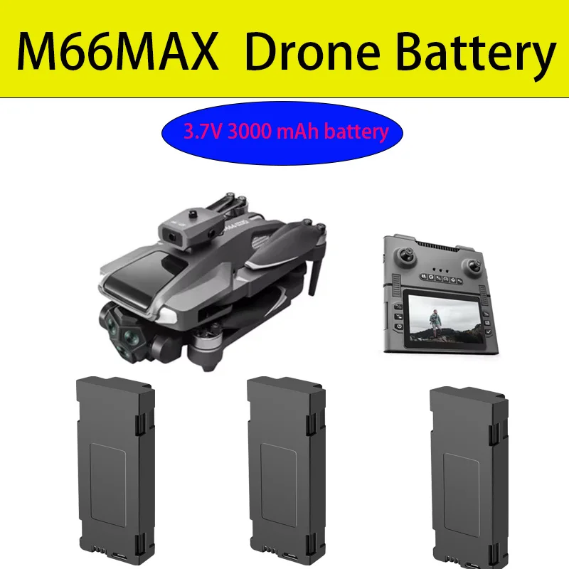 M66max Drone Batterie Original Batterie 3,7 v 3000 mAh Batterie Für M66 Rc Drone Zubehör Teile