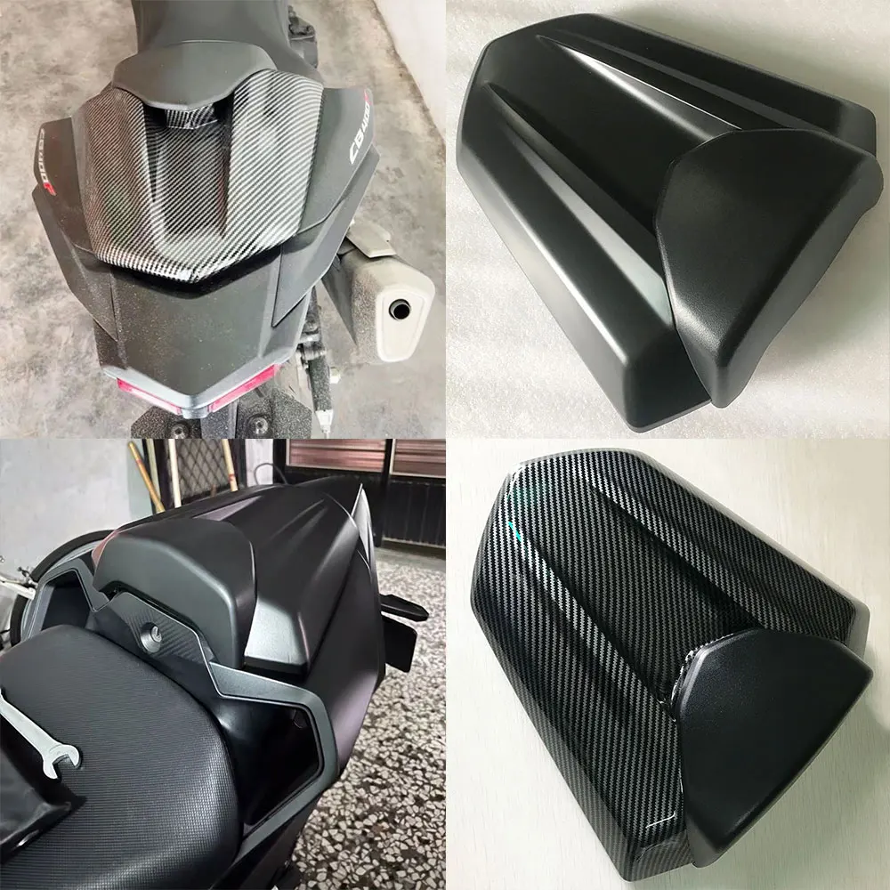 For Honda CBR500R CB400F CB500F 2016 2017 2018 Motorcycle Pillion Rear Passenger Seat Cowl Cover CBR 500R Red Carbon Black