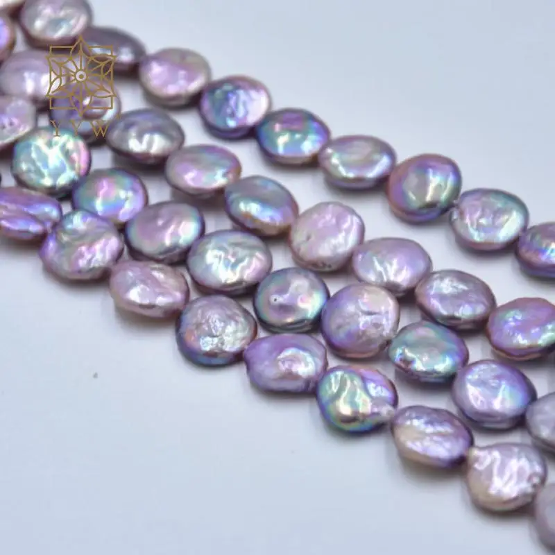 2023 New Cultured Baroque Freshwater Pearl Natural Purple 13-14mm Beads Sold Per Approx 40 Cm Strand For Women Jewelry Making