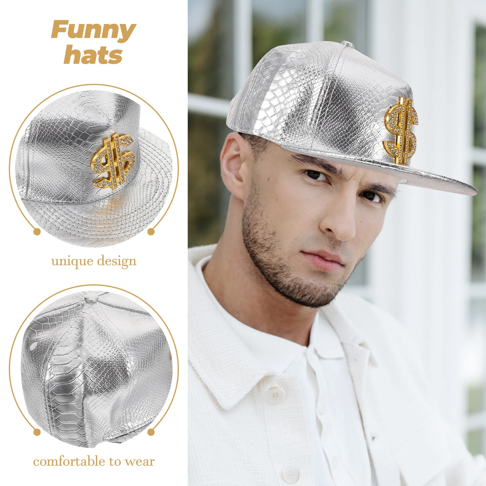 

Fashion Hip Hop Us Dollar Symbol Baseball Hat Flat Brimmed Decorative Summer Outdoor Baseball Caps Women Funny Hats