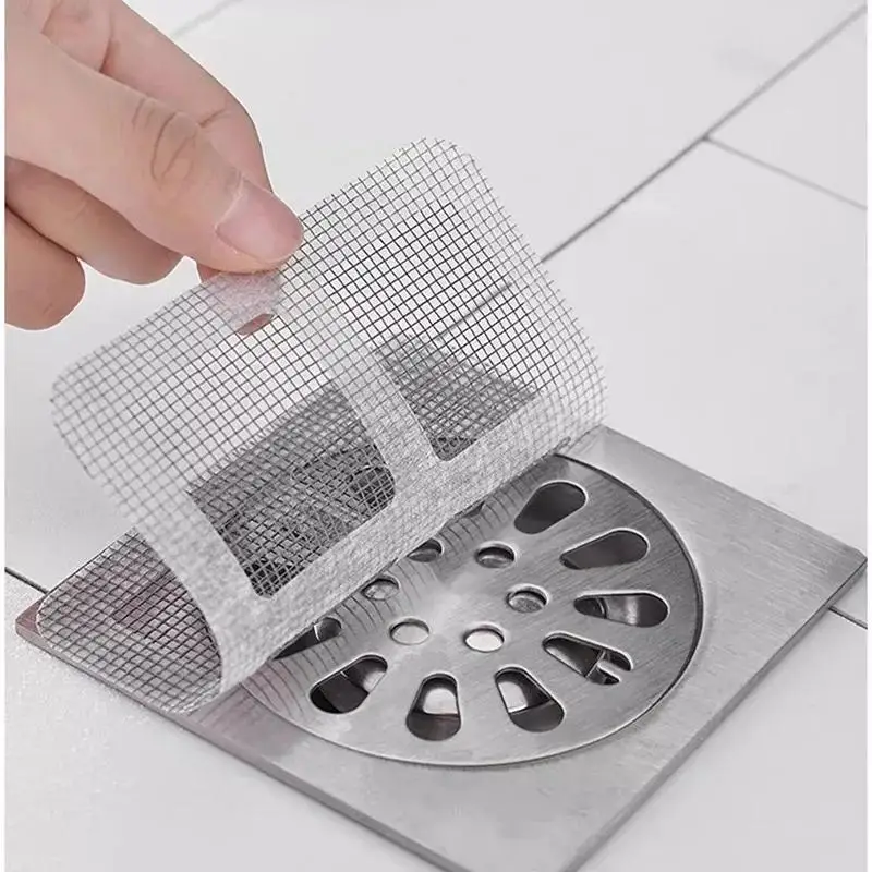 

80-Pack Disposable Bathroom Drain Hair Catcher, Floor Sink Filter for Shower Kitchen, Anti-Clogging