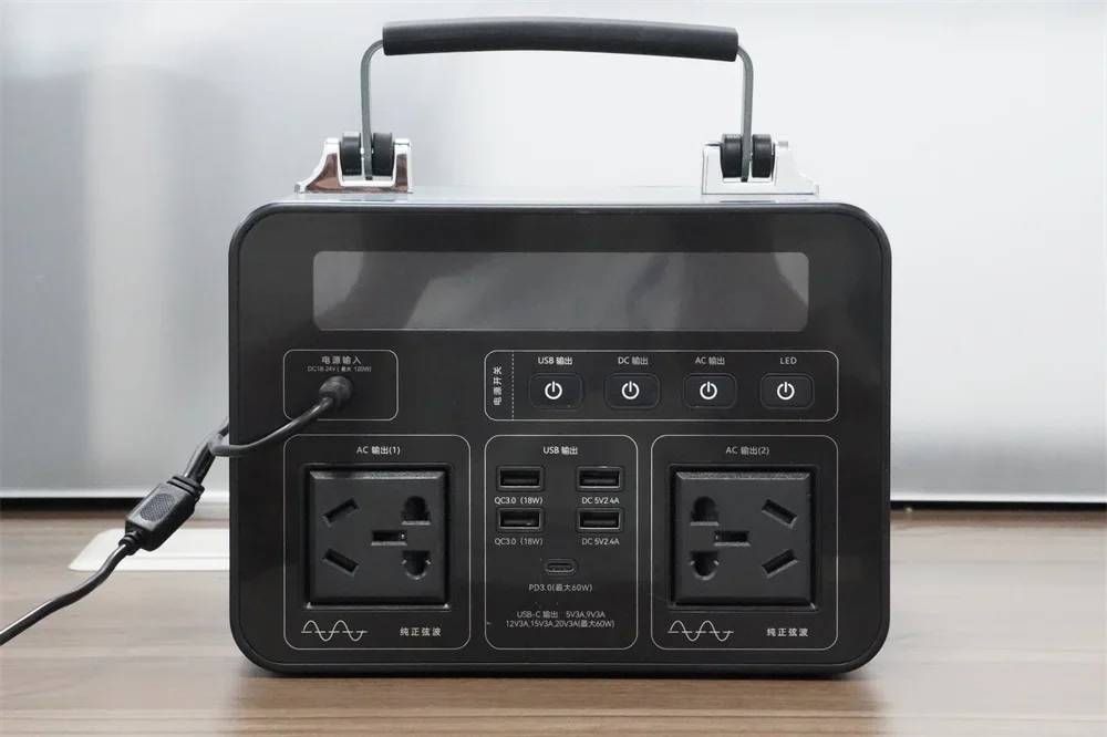 Portable Solar Generator Portable Charger Power Station 3000W 300W Power Supply Lithium Camping 110-240V Solar Panel Power Bank