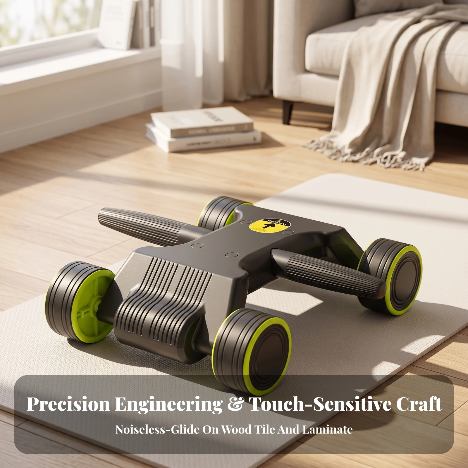 Ab Wheel Low-Profile Four-Whee - Home Gym In Apartment 评论和价格