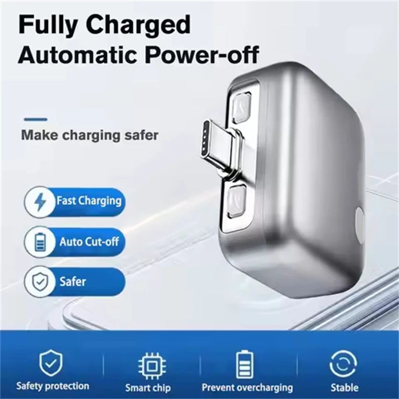 Intelligence 140W Full-Power Power Splitter USB Type C Adapter with Automatic Power Off Function and Overcharge Protection Cable