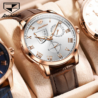 JSDUN Top Brand Luxury Automatic Mechanical Watch for Men High Quality Original Waterproof Calendar Luminous Men's Wrist Watches