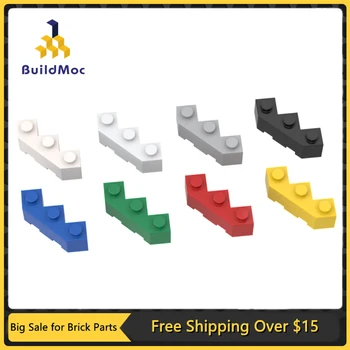 10Pcs MOC 부품 2462 수정 된 웨지 3x3 패싯 호환 벽돌 DIY Assmble 빌딩 블록 입자 아이 두뇌 장난감 선물