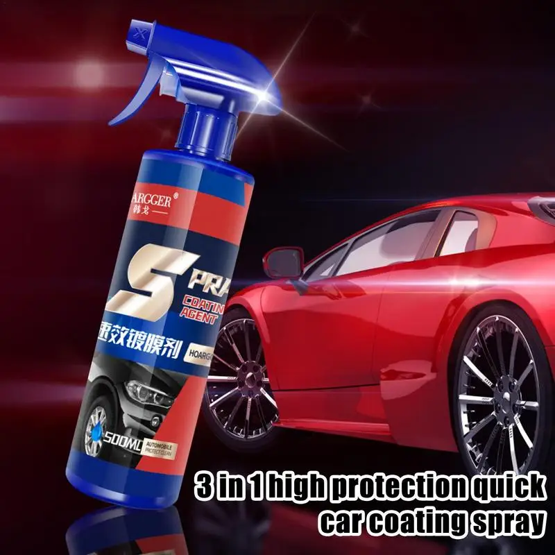 500ml Car Ceramic Coating Spray 3 In1 Car Paint Repair Shield Coating Car Paint Scratch Repair Remover Auto Polishing Spraying