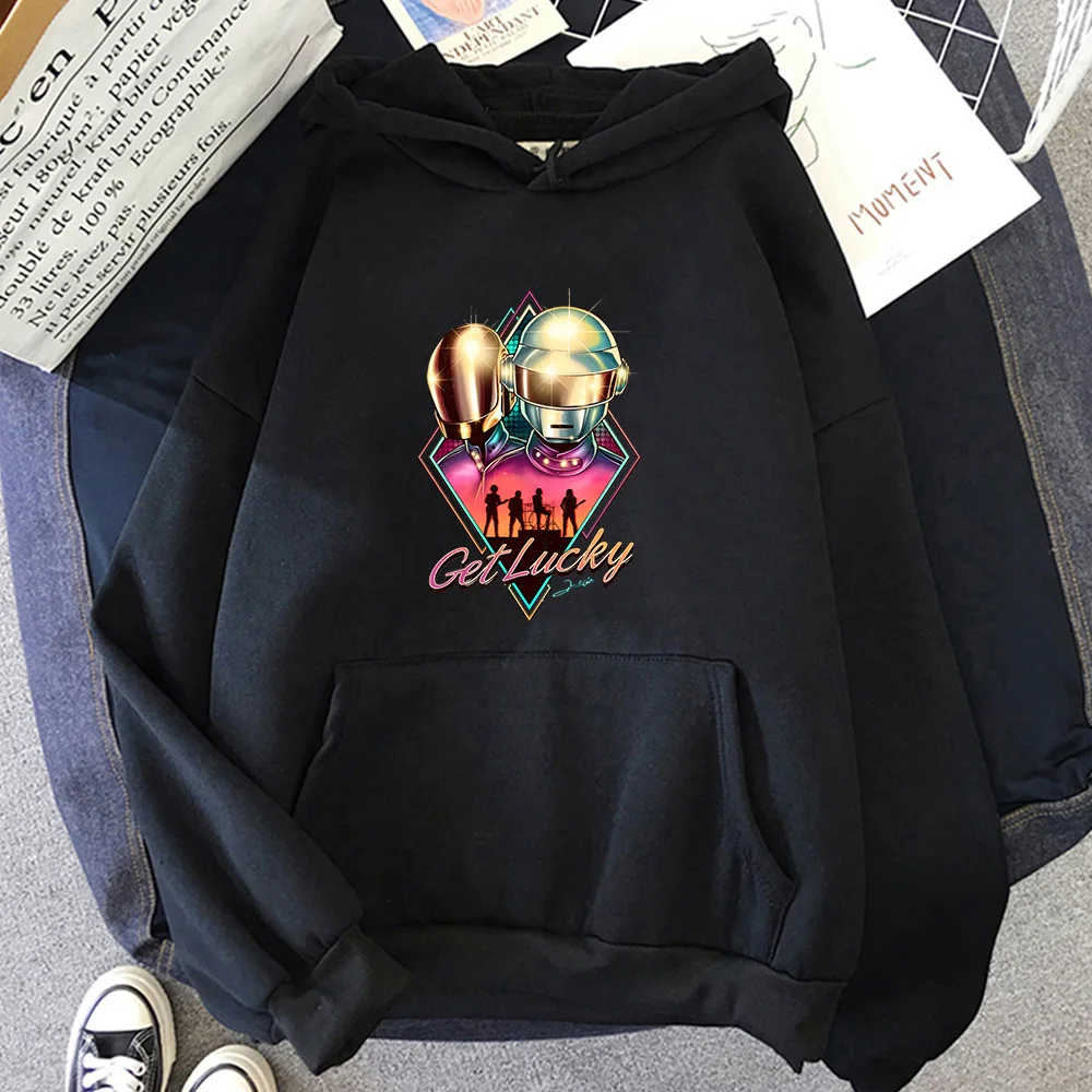 Hip Hop Hoodies Random Access Memories With Hooded Comfortable Gothic Sweatshirts Long-sleeved Vintage Clothes Women Pullovers