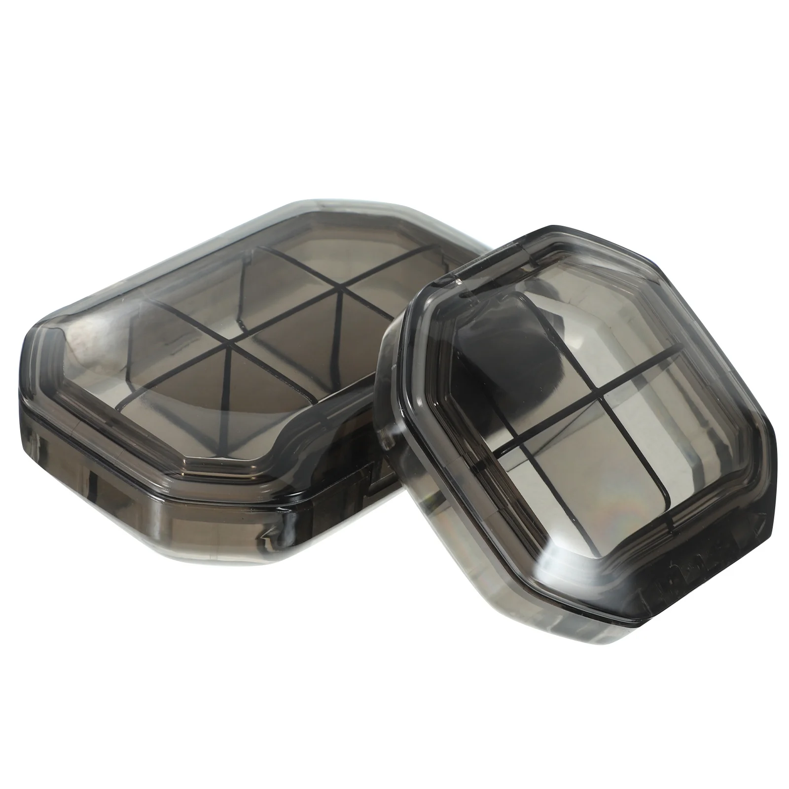 

2Pcs Compact Pill Organizer Travel Case Moisture Resistant Medicine Container for Home Outdoor Portable Daily Dispenser