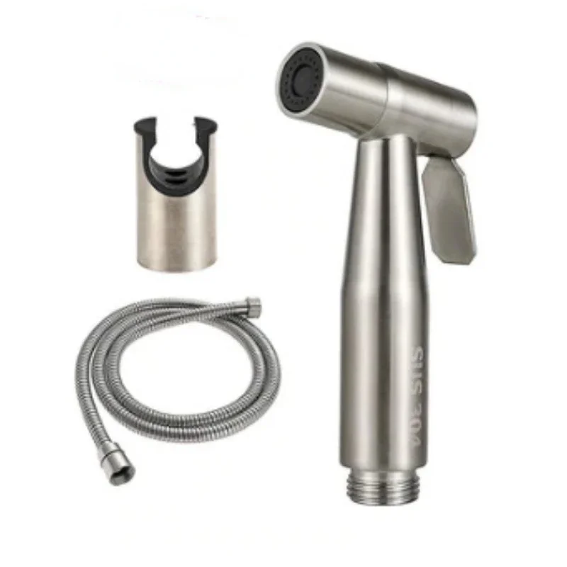 Hand protable Toilet bidet Sprayer Gun holder Stainless Steel Handheld Bidet Faucet home Bathroom Shower Head hose Self Cleaning