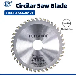 Diameter 115mm 40 Teeth TCT Circular Saw Blade Angle Grinder Saw Disc Carbide Tipped Wood Cutter Wood Cutting Disc