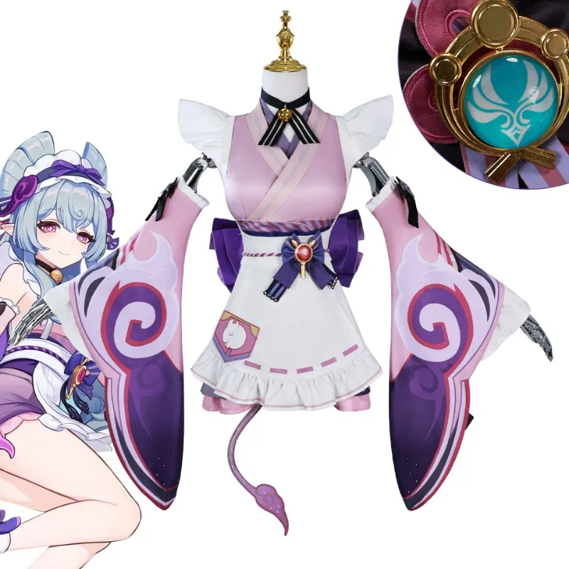 

Game Genshin lmpact Yumemizuki Mizuki Cos Outfits Carnival Party Stage Performance Dress For Women