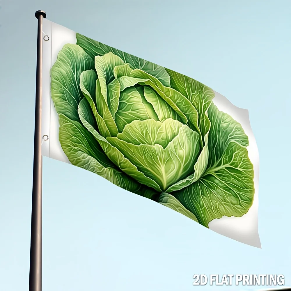 Cabbage Vegetable Garden Banner Outdoor Home University Dormitory Decoration Flag