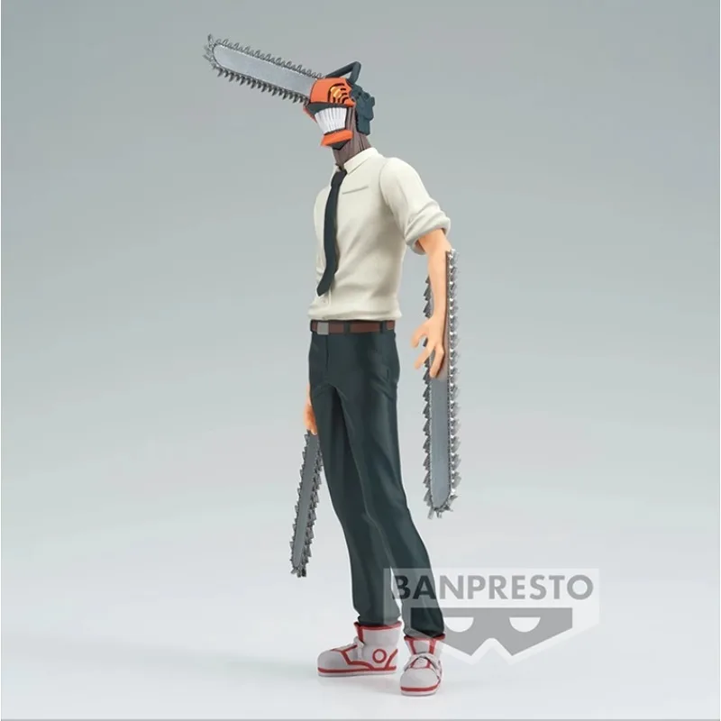 Bandai Genuine Chainsaw Man Anime Figure Denji Action Figure Toys for Boys Girls Kids Christmas Gift Collectible Model Ornaments