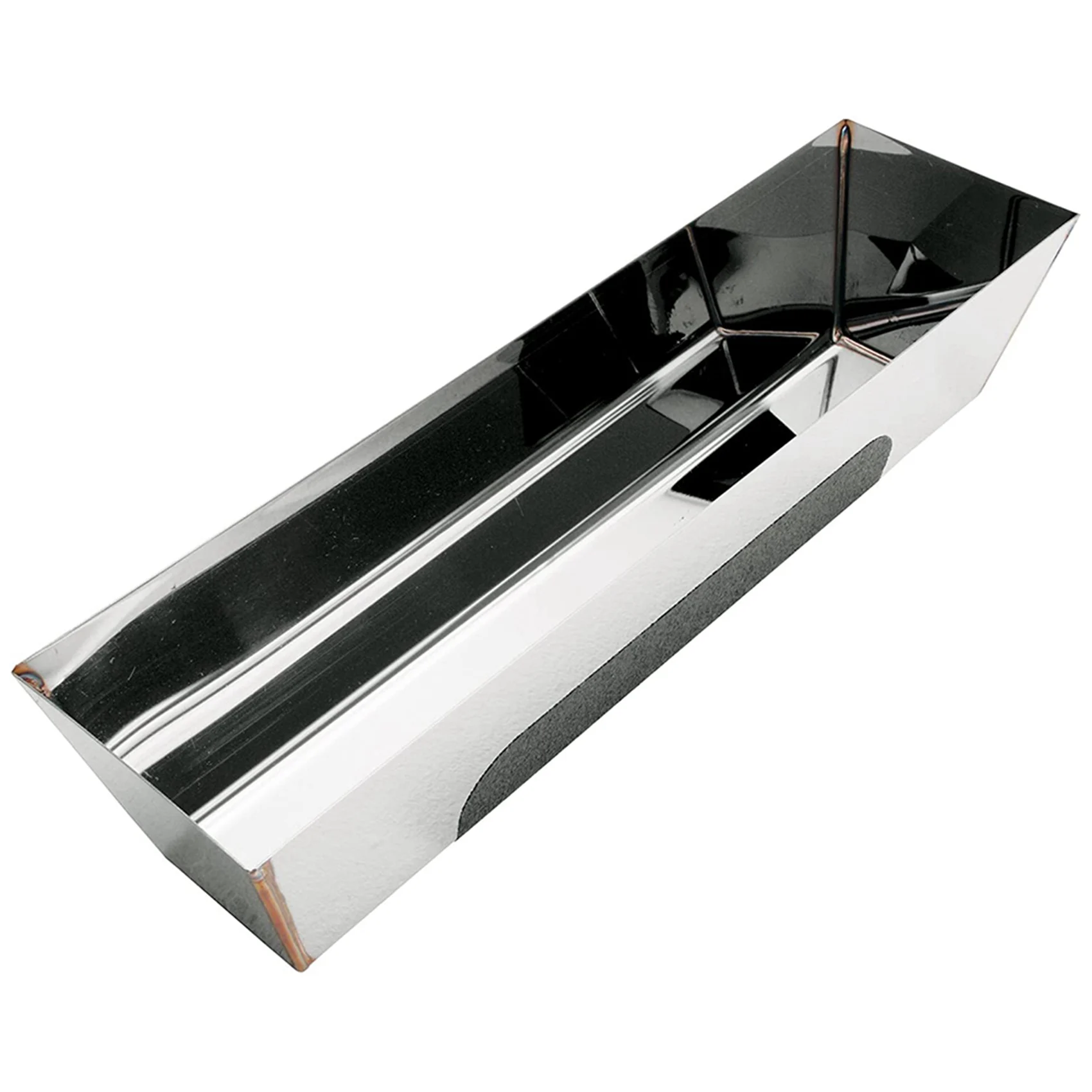 ABKW-2X 12HRG Non Slip Contoured Stainless Steel Heliarc Mud Pan, 14Inch