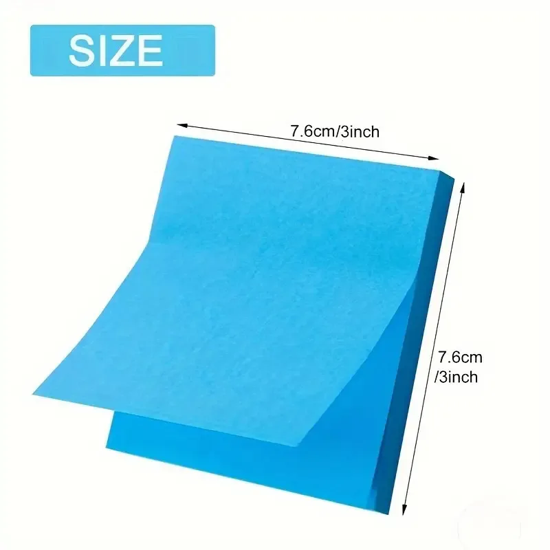 300pcs Self-Adhesive Sticky Notes in Vibrant Neon Colors,Perfect for Organizing at School,Home,And The Office.Fluorescence color image 3