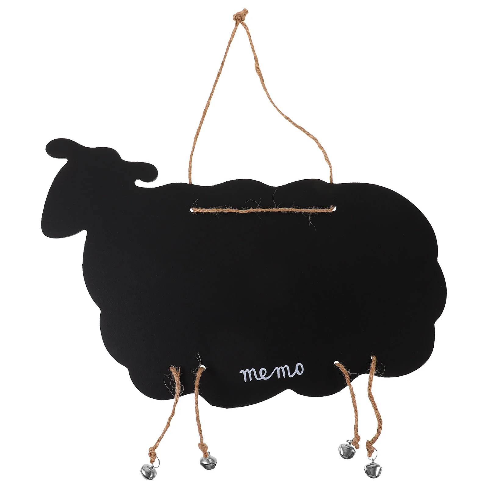 Wall Hanging Decoration Message Board Goat Shape Blackboard Wooden Ornament Creative