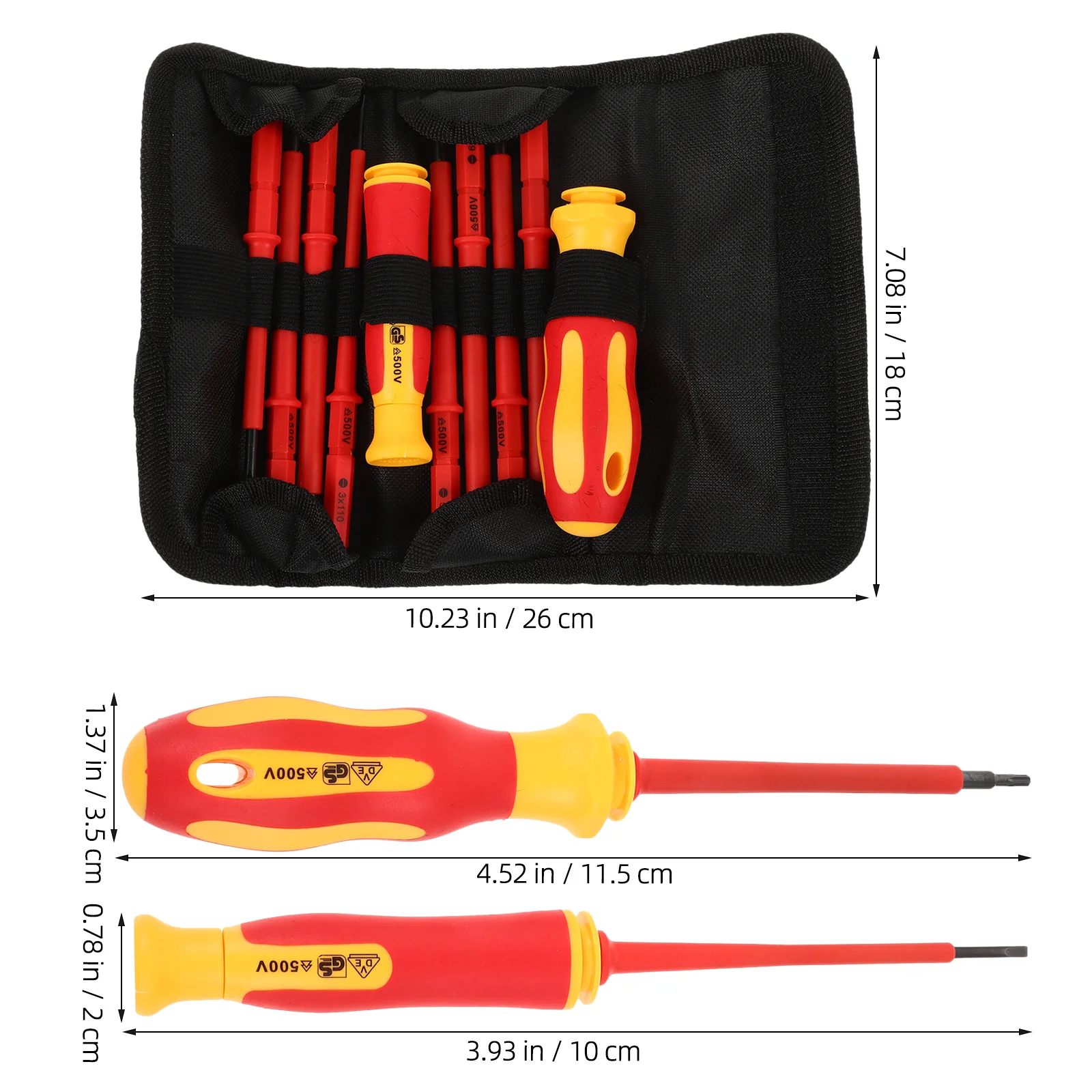 Screwdriver Electrician Tool Set Maintenance Insulated Handle Magnetic Electrical Tools