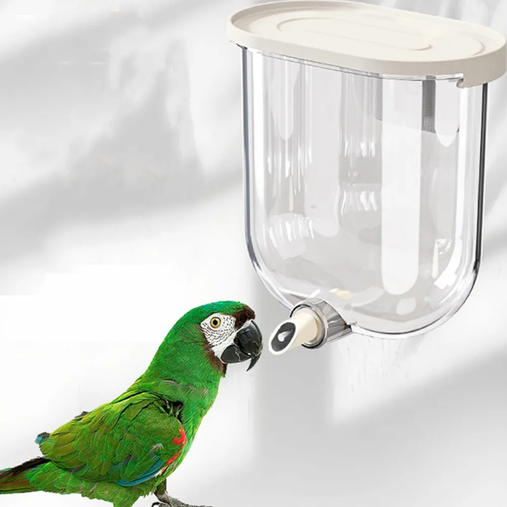 Bebedouro Automático de Parede para Pássaros com Sensor de Toque, Sem Gotejamento, Transparente, para Galinhas