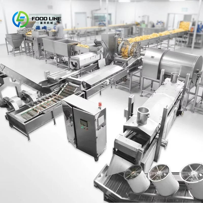 Customized Industrial Auto Fresh Potato Chips Machine Sweet Potato Crisp Making Machinery Natural Potato Chips Production Plant