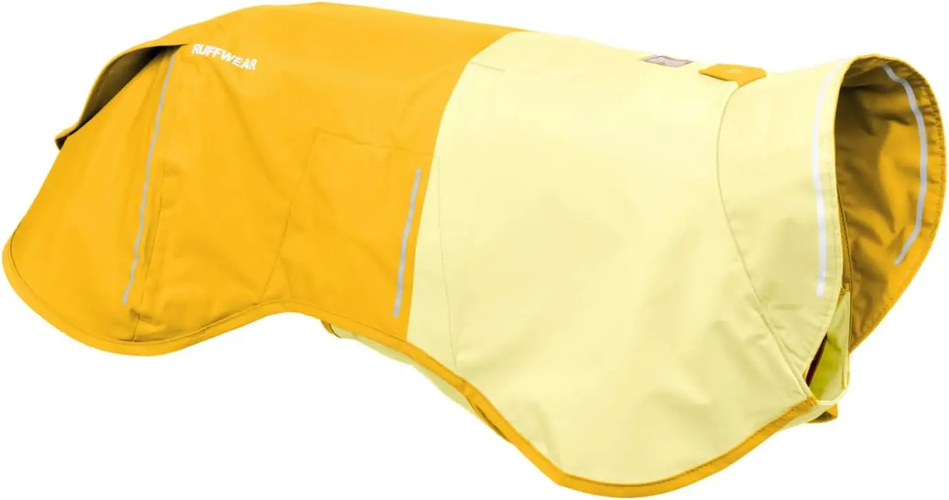 

Sun Shower Dog Raincoat: Waterproof, Windproof & Lightweight All-Weather Jacket in Mineral Yellow, Medium Size
