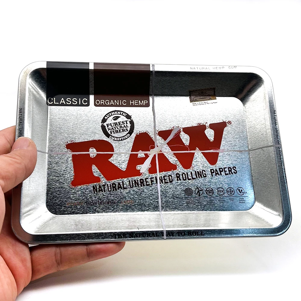 Metal Tobacco Rolling Tray 18x12.5cm Herb Tobacco Grinder 52MM 2 layer Aluminium Alloy Storage Tube Smoking Accessories